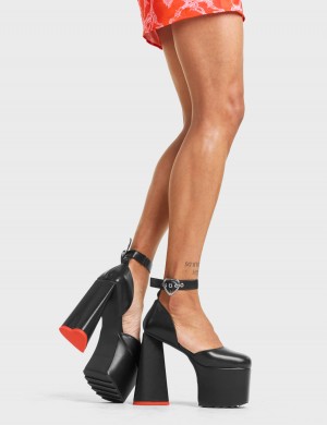 Lamoda Meet Again Plateforme Heels Noir | 426085PFS